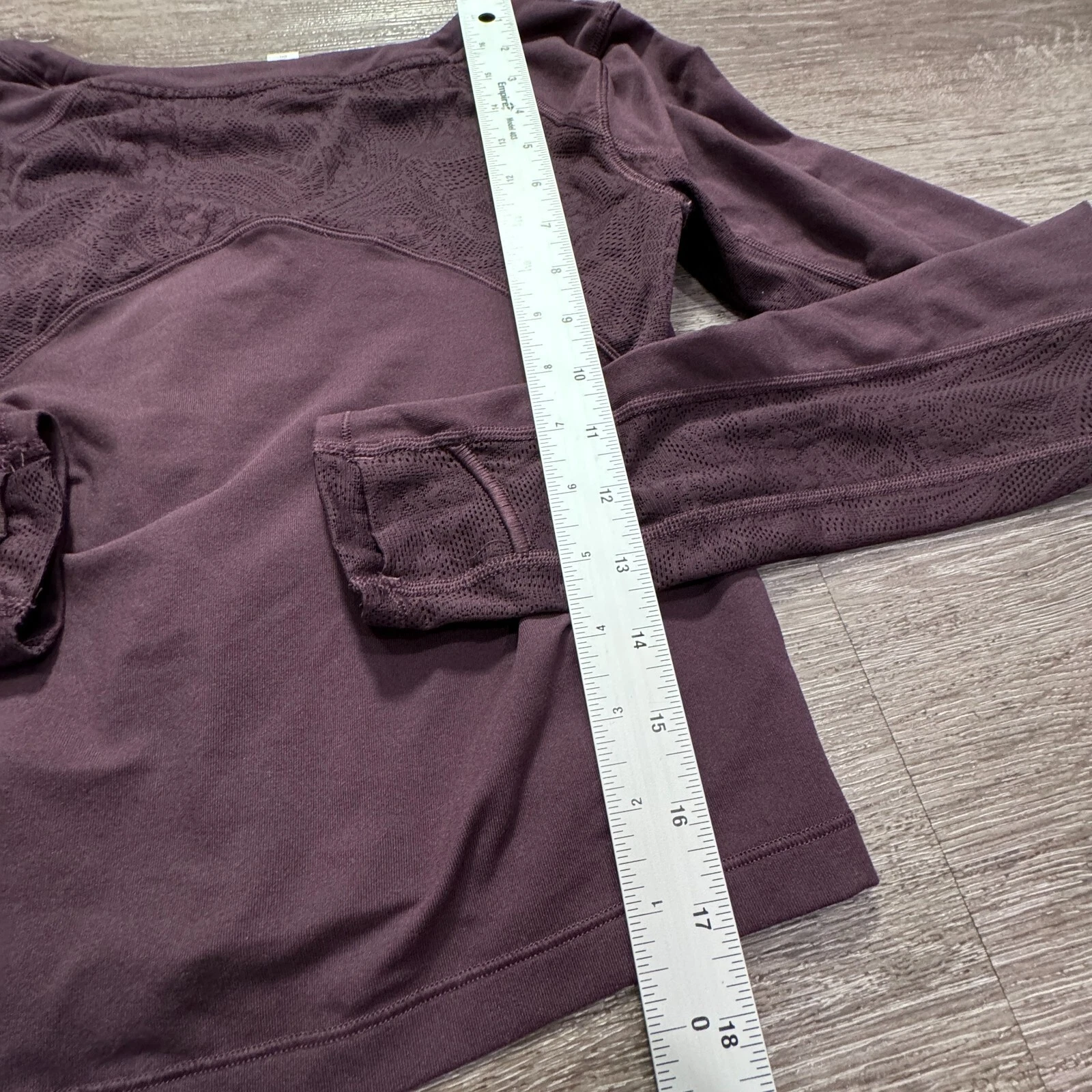 athleta long sleeve athletic crop gym casual shirt