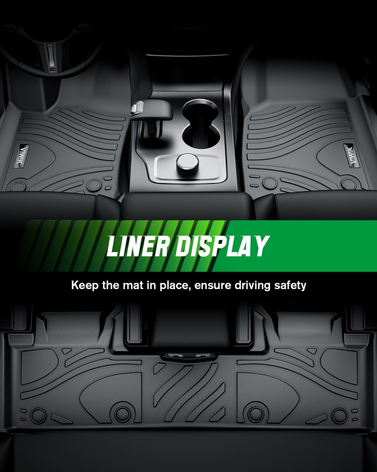 Front Rear Set Floor Mats TPE All Weather for 2012 2013 2014 2015 Honda