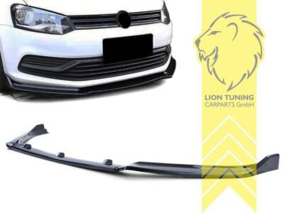 Frontspoiler Spoilerlippe für VW Polo 6C Standard Stoßstange schwarz glänzend