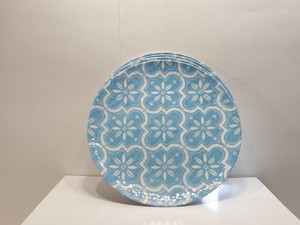 BED-BATH-amp-BEYOND-PORTO-DINNER-PLATE-SET-OF-4-LIGHT-BLUE-amp-WHITE