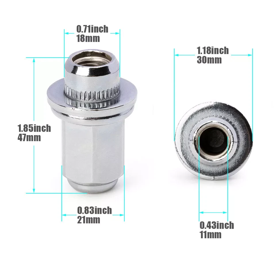 2X Tuerca de tuerca de rueda nueva para Toyota SIENNA LEXUS SC300 90942-01058 90942-02049 Foto 3 de 4