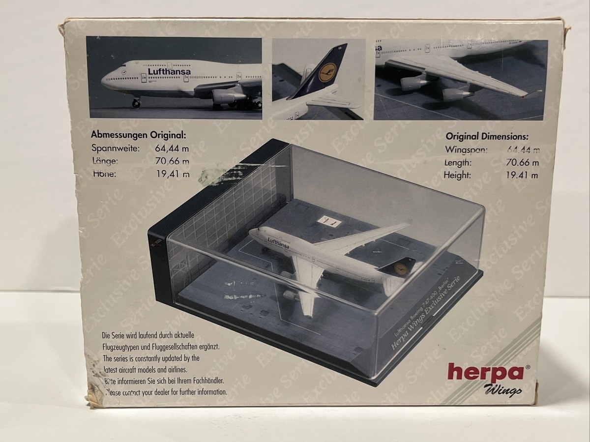 1:500 Herpa Lufthansa Berlin 2000 Airlines German Airways Boeing