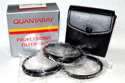 Quantaray 55 mm NEW Close-Up Lens Set (+1,+2,+4) with Case/Box Japan (N-71)