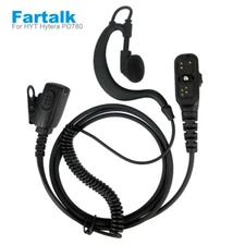 Earpiece Headset Mic for HYT Hytera PD780 PT580H PD780G PD782 PD782G PD785 PD700