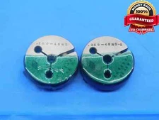 .260 40 NS 2 THREAD RING GAGES .26 .2600 GO NO GO P.D.'S = .2438 & .2405 CHECK
