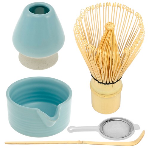 5Pcs Matcha Whisk Set with Ceramic Match Bowl Matcha Whisk Holder Bamboo⊇ - Picture 20 of 22