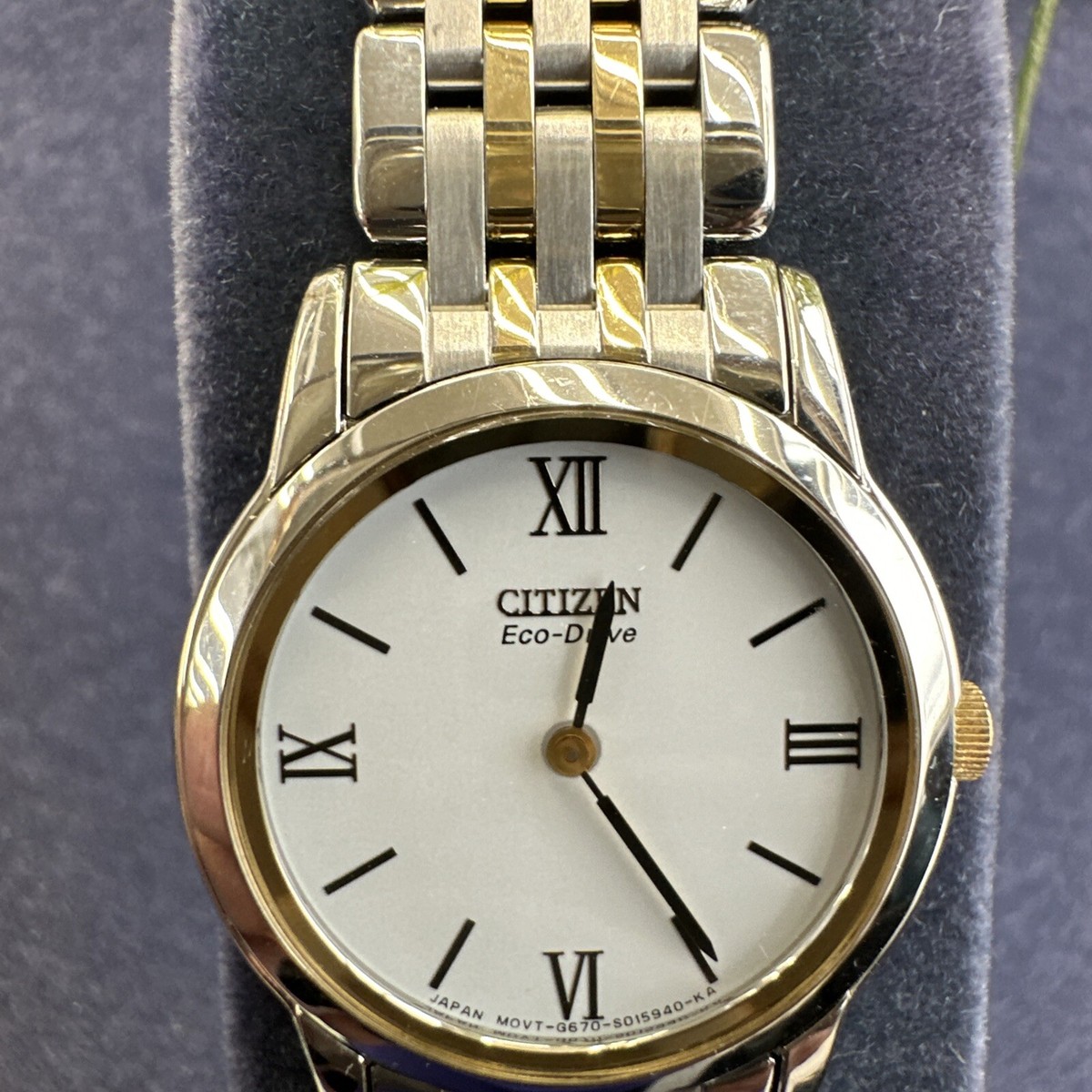Citizen Eco Drive Women EG3044-59A TTone Super Slim Dial Watch | eBay