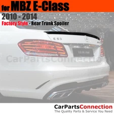 Primer ABS Rear Trunk Spoiler For 10+ Mercedes Benz E-Class Sedan No Drill