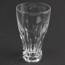 Kristallglas Trinkglas geschliffen Vintage Mid Century 60er ca. 18,5 cm H