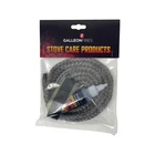 9mm Stove Door Glass Rope Seal Kit Black 9MM x 2M with 50ml Glue & End Tape