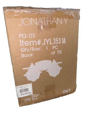 JONATHAN Y Orleans 2-Light Chrome Iron/Glass schoolhouse LED Vanity Light - Picture 12 of 12