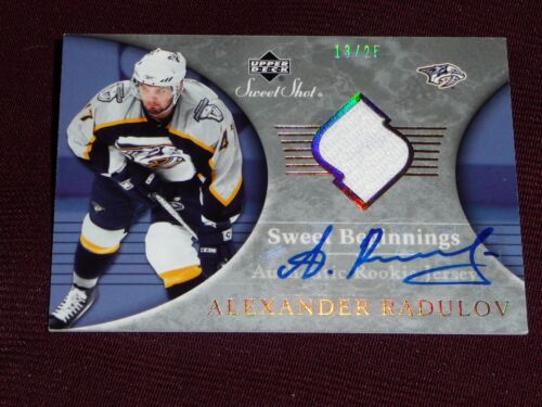 2006-07 UD Sweet Shot Beginnings ALEXANDER RADULOV RC AUTO PATCH 13/25 RARE!! - Picture 1 of 2