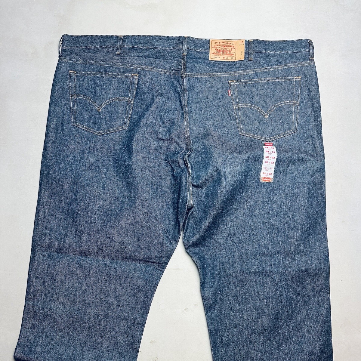 Vintage 90s Levis 501xx Deadstock Dark Denim Jeans Display Rodeo