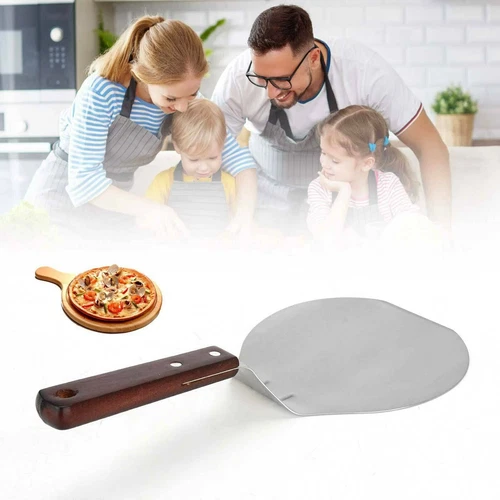 Pizza Shovel Spatula Peel Cake Stainless Steel Lifter Paddle Baking Tray - Picture 4 of 9