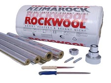 Rockwool Rohrisolierung RS800 Steinwolle für Heizung und Warmwasser, Profiware