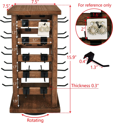 ORLESS Rotating Jewelry Tower - Multi-Tier Spinning Organizer For Necklaces, Rings, Earrings - View #3