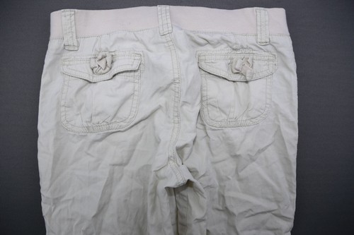 Girl's Arizona Jeans Cargo Capri Pants Beige Flex Waistband Size 12R (25x14 ) - Picture 9 of 9