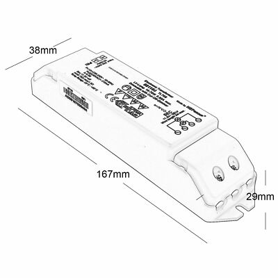 Trasformatore Elettronico 220V-12V 105W - Per Lampade Alogene G4/G5.3/MR11/MR16 - CE - Foto 2