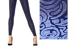 New Wolford Ada Sapphire Blue Leggings Medium
