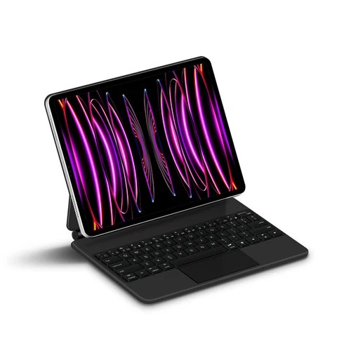 For iPad Pro M4/Air M2 2024 Stand Leather Magic Removable Backlit Keyboard Case - Picture 21 of 44