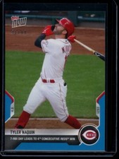 2021 Topps Now #37 Tyler Naquin Blue Parallel Card #d /49
