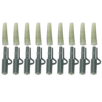 50 Sets Silikon Karpfen Angeln Befestigung Linie Schnell Ändern Stecker Hül HT