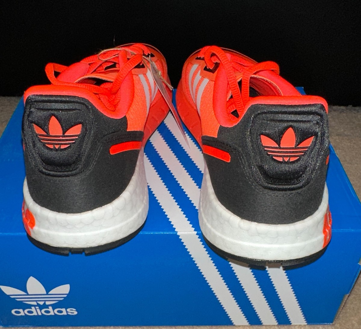 Adidas ZX 1K Boost, FY3631, Sneakers, Shoes, Red, Orange, Solar