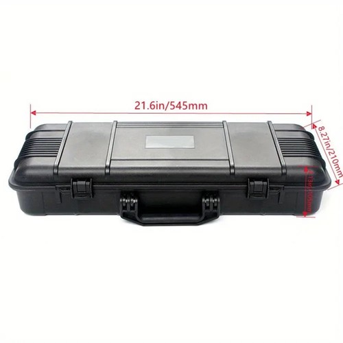 6 Sizes Black Hard Shell PP Toolbox Shockproof Portable Tool Storage Case - Picture 2 of 19