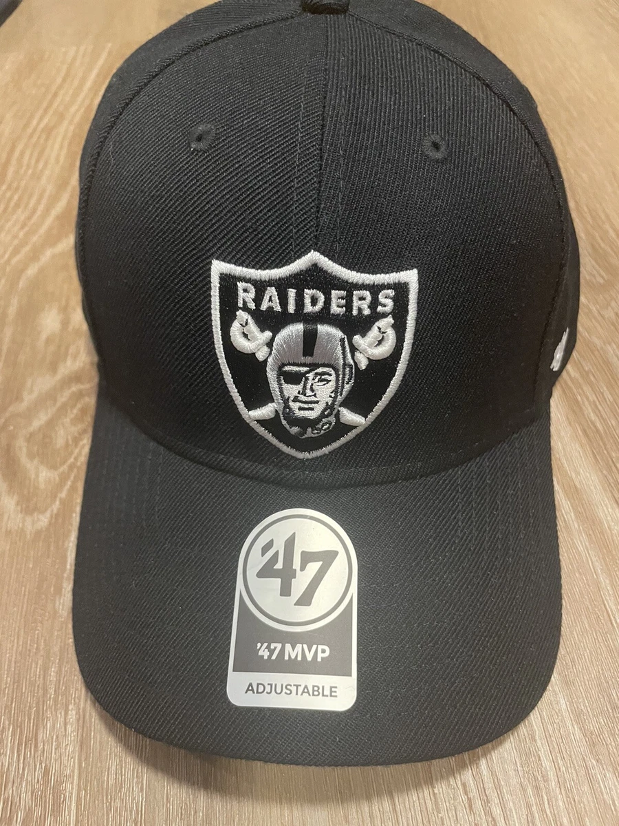 Oakland Raiders 47 Brand Black MVP Adjustable Hat