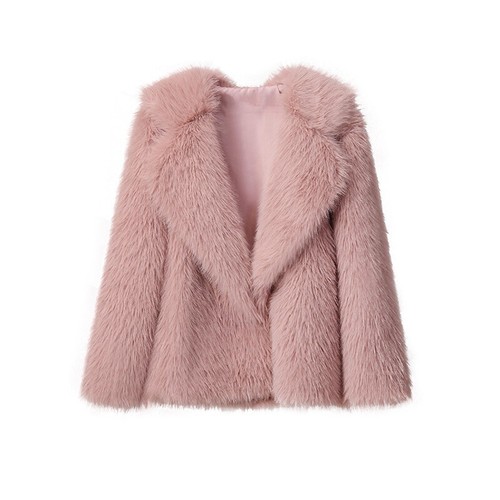 Winter New Lapel Collar Fur Coat Women's Jacket Loose Korean Mid Length Outwear - Picture 32 of 33