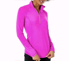 LILLY PULITZER UPF 50 LUXLETIC JUSTINE HALF ZIP ELDERBERRY PULLOVER XS 118