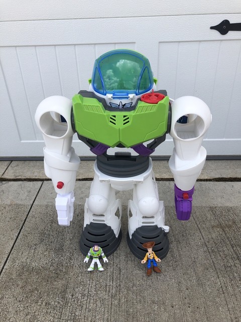 TOY STORY 4 IMAGINEXT BUZZ LIGHTYEAR & WOODY ROBOT X LARGE 2019 GOOD SHAPE | eBay