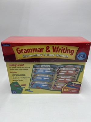 Lakeshore Grammar & Writing Elementary Folder Games Grades 4-5, AA791 NEW
