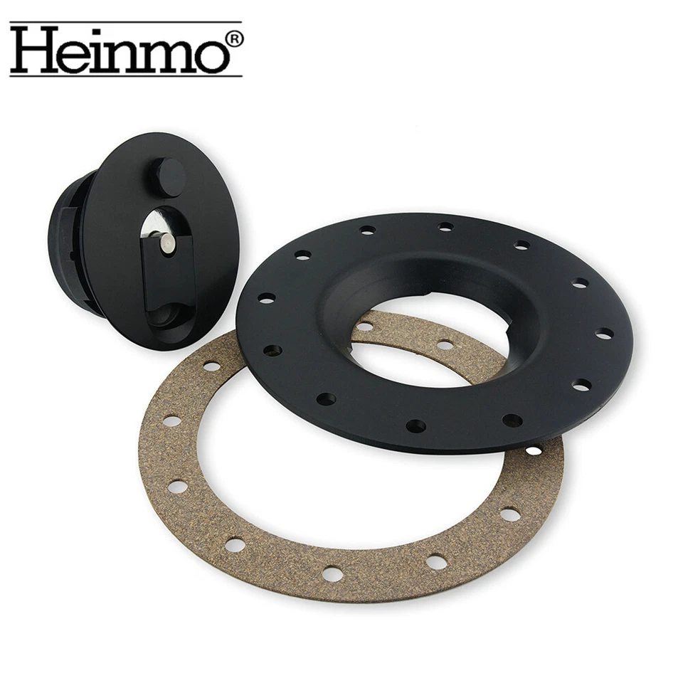  Aluminum Billet Fuel Cell Fuel Surge Tank Cap Flush Mount 12 Bolt Open ID 57mm - Image 4 of 4