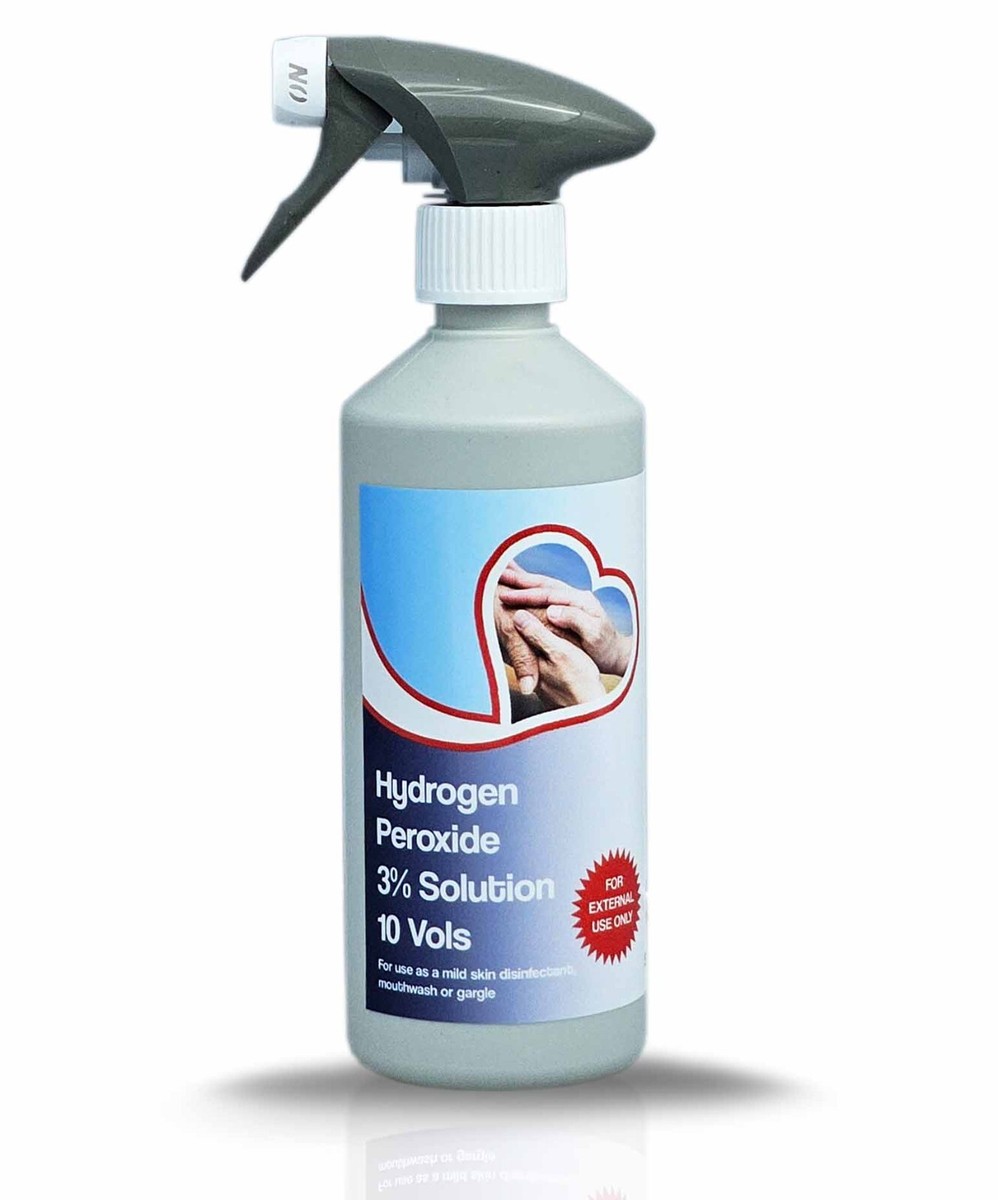 Hydrogen Peroxide 3% Heart Edition 500ml Spray 10 Vols UK