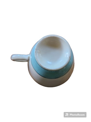 Homer Laughlin DIANNE Pattern Cavalier Eggshell 2 Cups, 6 oz. MCM Blue And Pink - Picture 11 of 11