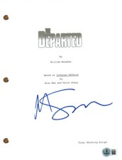 Martin Scorsese Signed Autograph The Departed Movie Script Screenplay Beckett