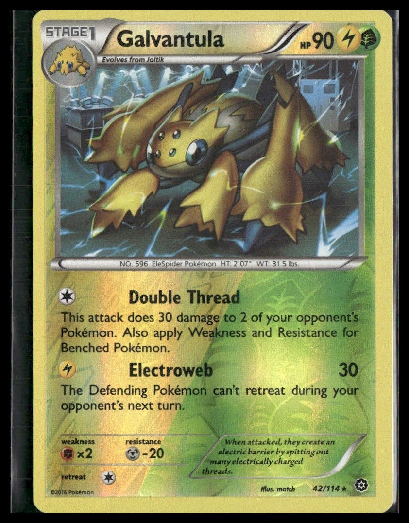 Galvantula #42/114 Reverse Holo XY - Steam Siege LP