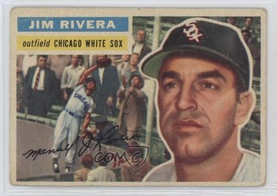 1956 Topps Jim Rivera (Gray Back) #70 0z0n