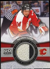 Theoren Fleury 2015-16 Upper Deck Game Jersey Series 2 #GJ-TF 1:2,319 - Wht/Blk