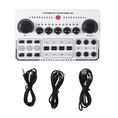2X(X50 Professional Recording Studio Soundkarten Soundkarte für Live-Übertr3423