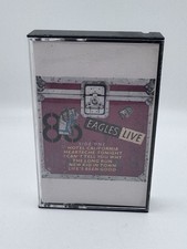 EAGLES LIVE Cassette Tape 70s Rock Pop HOTEL CALIFORNIA NEW KID IN TOWN