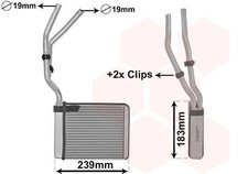 VAN WEZEL WÄRMETAUSCHER HEIZUNGSKÜHLER für FORD C-MAX FOCUS KUGA VOLVO C30 C70