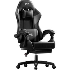 Gaming Chair with Footrest, Game Chair for Adults with Lumbar, Computer Chair