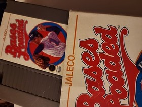 BASES LOADED W BOX & BASEBALL STARS NES Nintendo Entertainment System Lot 2 Game
