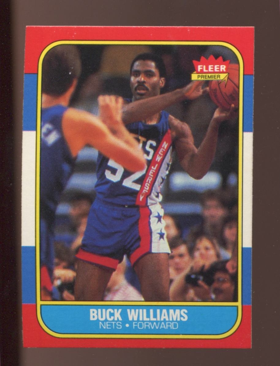 1986 Fleer #123 Buck Williams Set Break