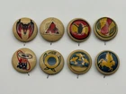 Vintage Lot of 8 Kellogg's 1940's Pep Cereal Pins WW2 Military Squadron Embelms