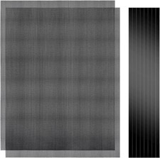 400x300mm DIY PC Case Dust Mesh Filter, 2Pack PVC Dustproof Filter black