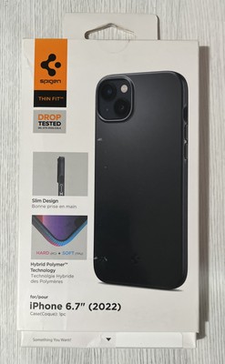 Spigen Thin Fit Ultra Slim Case for iPhone 15 Plus/ 14 Plus- Black