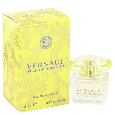 Versace Yellow Diamond Eau De Toilette, Perfume For Women, .17 oz